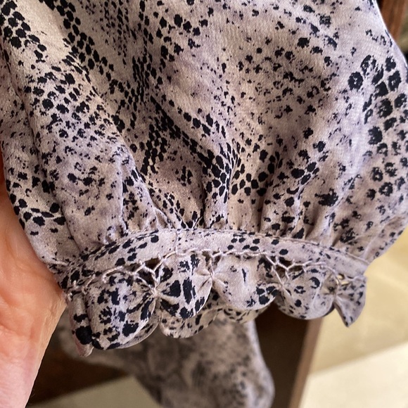 Rebecca Taylor Silk snake print blouse - Picture 9 of 11